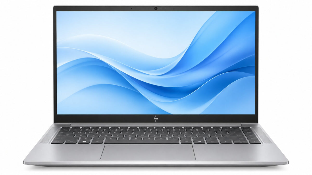 Illustrative front view of firefly-14-g8 workstation on white background