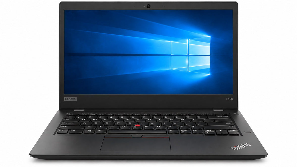 Lenovo ThinkPad E490 front view renewed laptop