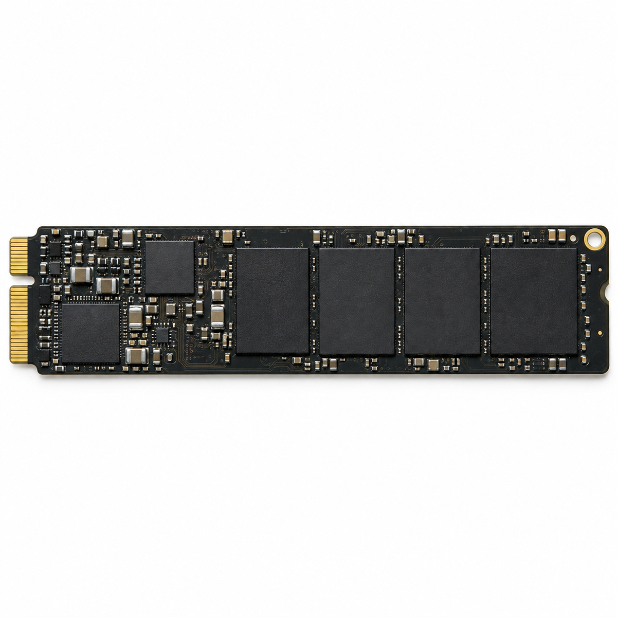 Generated illustration of a 64GB SSD blade for the A1465 Mid-2012 listing; actual component layout may vary