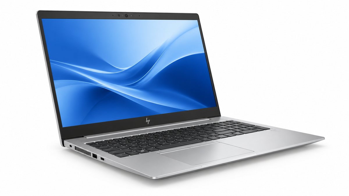 HP EliteBook 850 G5 renewed laptop angled view