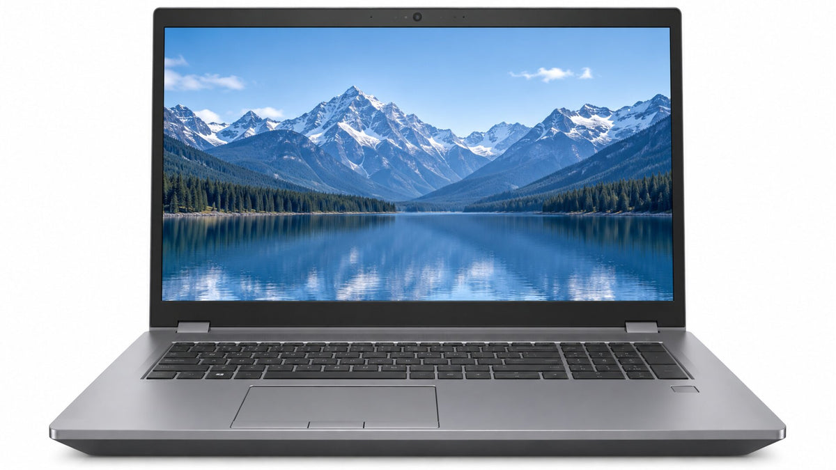 Illustrative front view of 17-g5 workstation on white background