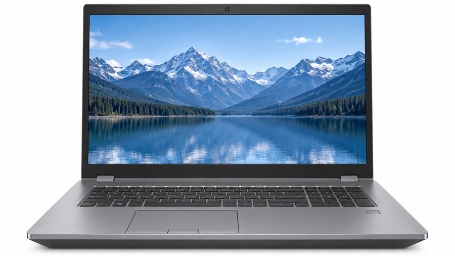 Illustrative front view of 17-g5 workstation on white background
