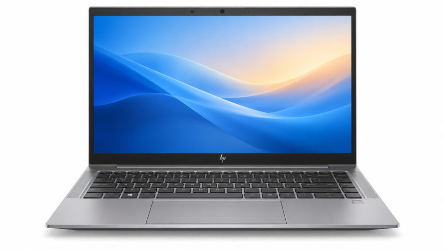 Illustrative front view HP ZBook Firefly 14 G7 on white background