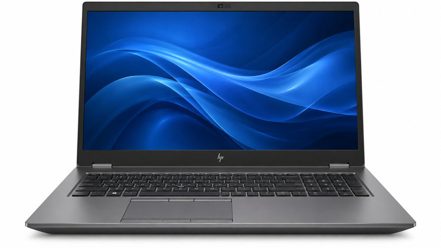 Illustrative front view of ZBook Fury 17 G7 on white background