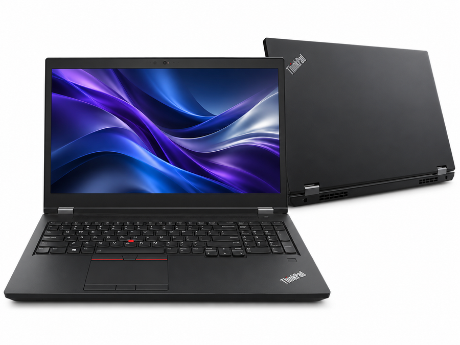 Lenovo ThinkPad P15 Gen 2 renewed workstation front and back view