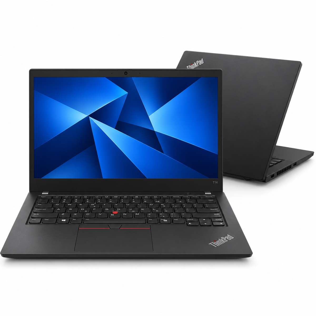Lenovo ThinkPad T14 Gen 1 renewed laptop front and back view