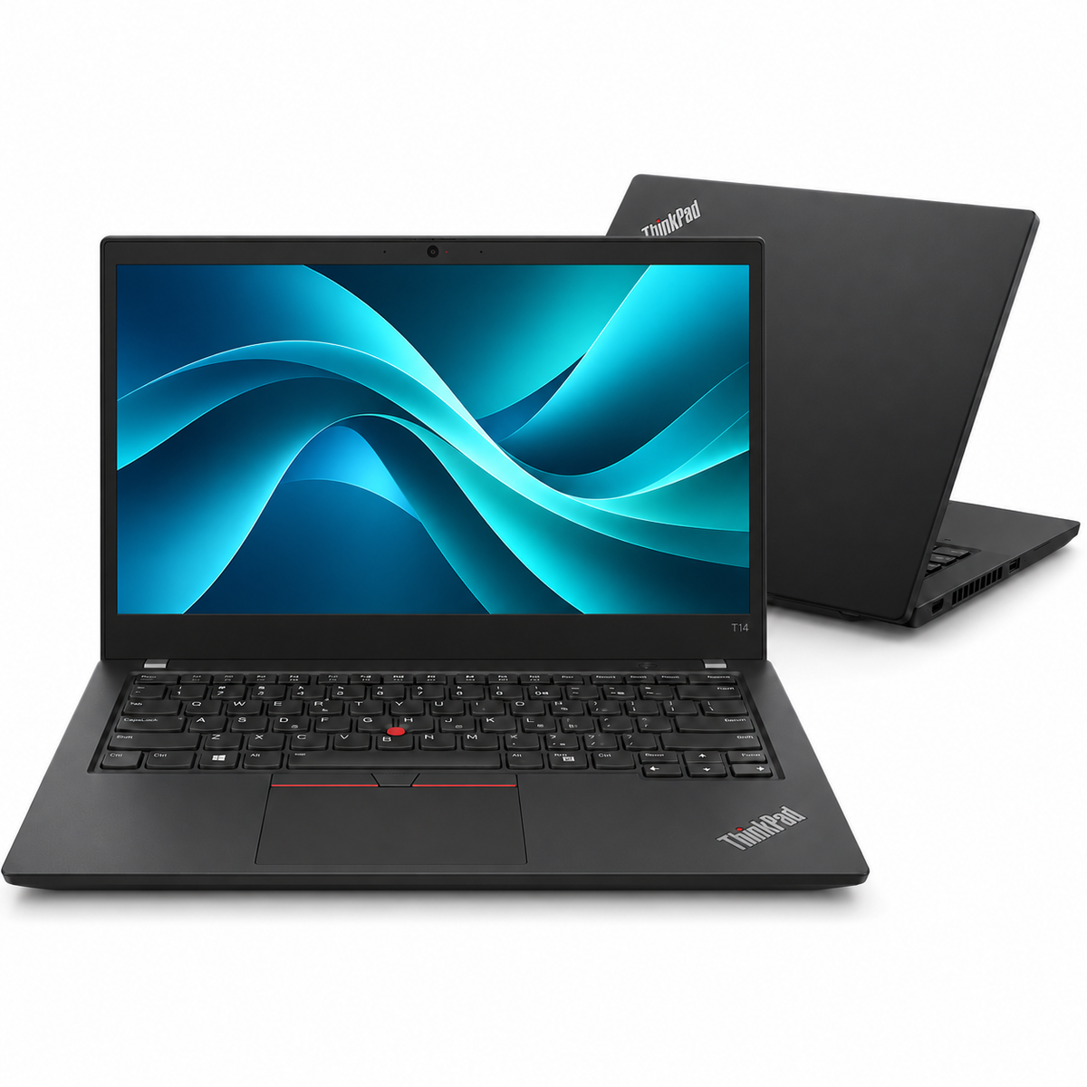 Lenovo ThinkPad T14 Gen 2 renewed laptop front and back view