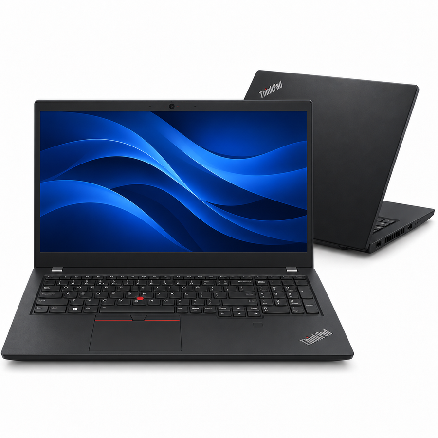 Lenovo ThinkPad T580 renewed laptop front and back view
