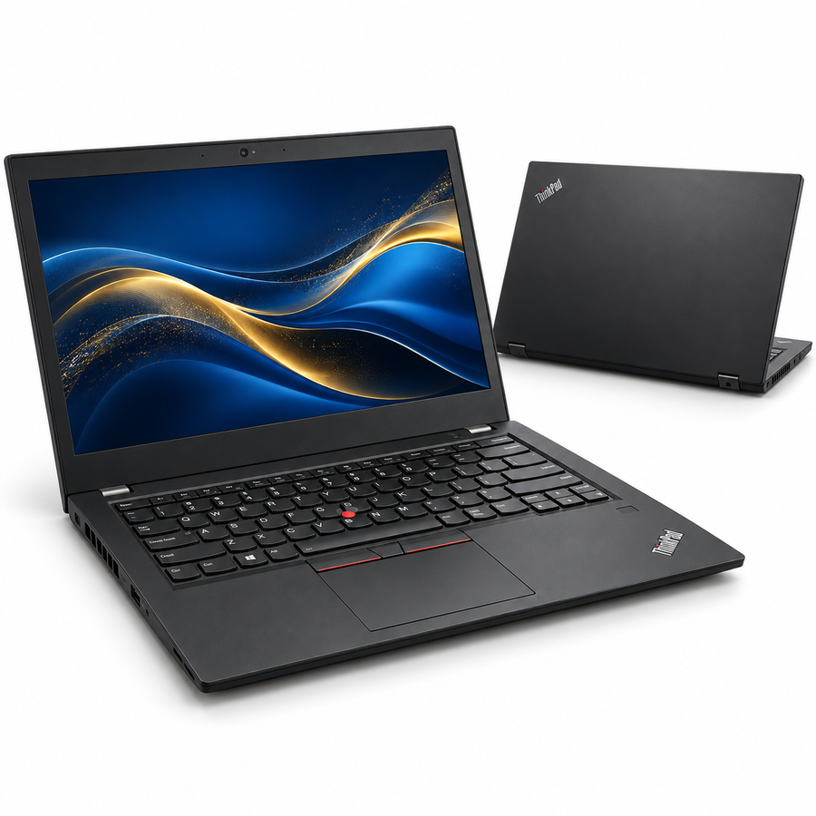 Lenovo ThinkPad T450 renewed laptop front and back view