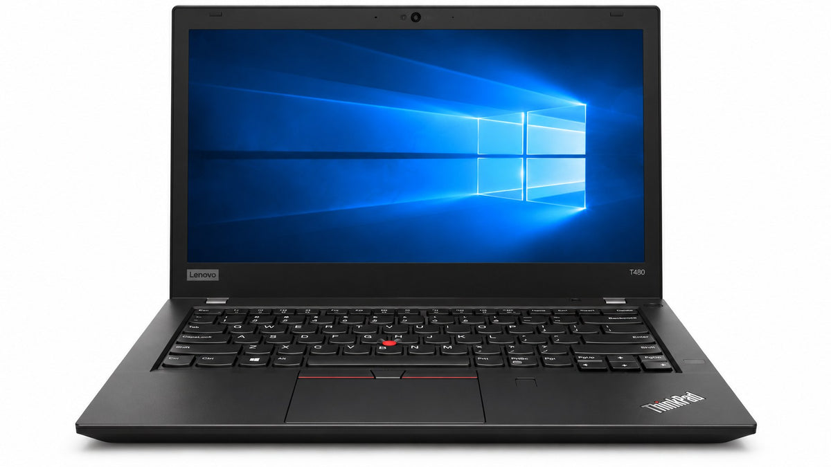 Lenovo ThinkPad T480 front view renewed laptop