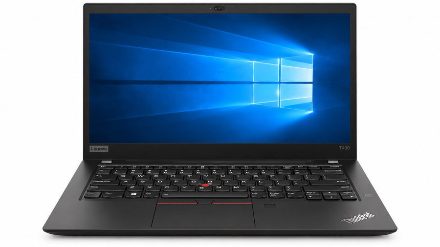 Lenovo ThinkPad T490 front view renewed laptop