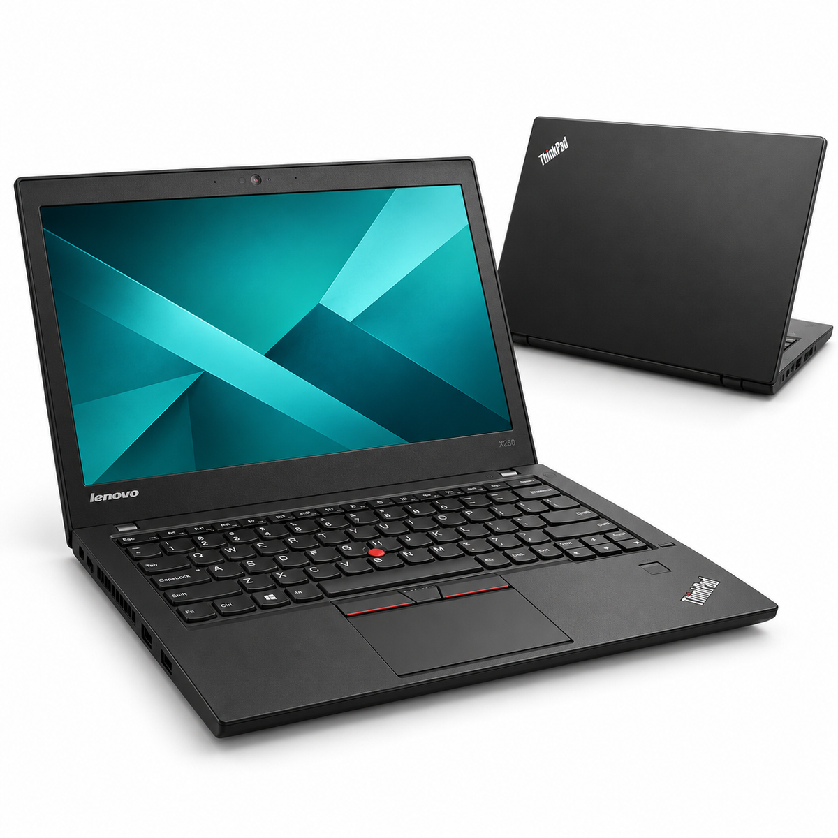 Lenovo ThinkPad X250 renewed laptop front and back view