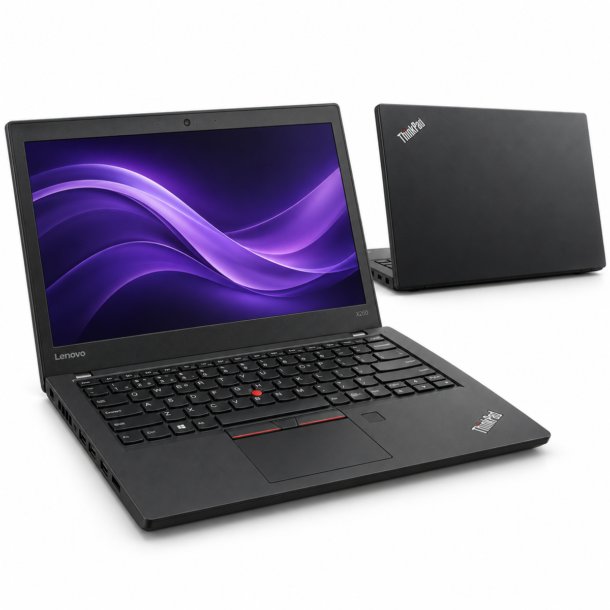 Lenovo ThinkPad X260 renewed laptop front and back view