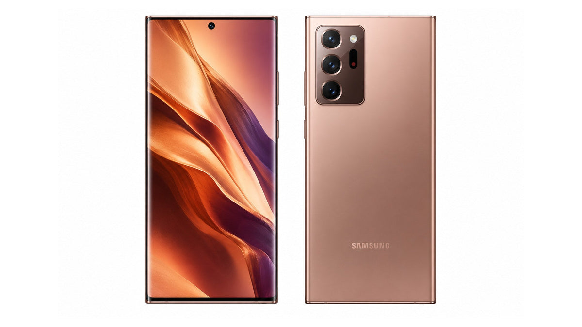 Samsung Galaxy Note 20 Ultra Mystic Bronze front and back