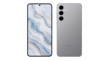 Samsung Galaxy S24+ Marble Grey front and back